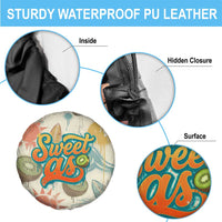 NZ Slang Sweet As Kiwi Shaka Sign Spare Tire Cover New Zealand Surfboards Sun and Tropical Beach Retro TS04 - Polynesian Pride