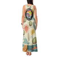 NZ Slang Sweet As Kiwi Shaka Sign Tank Maxi Dress New Zealand Surfboards Sun and Tropical Beach Retro TS04 - Polynesian Pride
