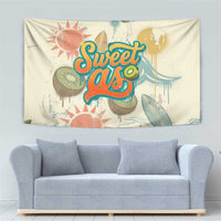 NZ Slang Sweet As Kiwi Shaka Sign Tapestry New Zealand Surfboards Sun and Tropical Beach Retro TS04 - Polynesian Pride