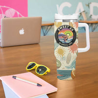 NZ Slang Sweet As Kiwi Shaka Sign Tumbler With Handle New Zealand Surfboards Sun and Tropical Beach Retro TS04 - Polynesian Pride