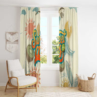 NZ Slang Sweet As Kiwi Shaka Sign Window Curtain New Zealand Surfboards Sun and Tropical Beach Retro TS04 - Polynesian Pride