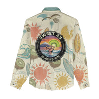 NZ Slang Sweet As Kiwi Shaka Sign Women Casual Shirt New Zealand Surfboards Sun and Tropical Beach Retro TS04 - Polynesian Pride