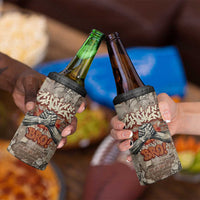 Choice Bro Graffiti Handshake 4 in 1 Can Cooler Tumbler New Zealand Slang Fern Brick Wall and Urban Street Art TS04 - Polynesian Pride