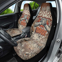 Choice Bro Graffiti Handshake Car Seat Cover New Zealand Slang Fern Brick Wall and Urban Street Art TS04 - Polynesian Pride