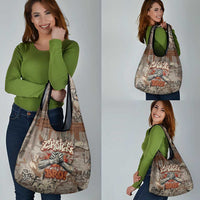 Choice Bro Graffiti Handshake Grocery Bag New Zealand Slang Fern Brick Wall and Urban Street Art TS04 - Polynesian Pride