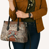 Choice Bro Graffiti Handshake Leather Bag New Zealand Slang Fern Brick Wall and Urban Street Art TS04 - Polynesian Pride