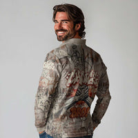 Choice Bro Graffiti Handshake Long Sleeve Polo Shirt New Zealand Slang Fern Brick Wall and Urban Street Art TS04 - Polynesian Pride