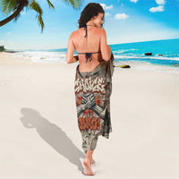 Choice Bro Graffiti Handshake Sarong New Zealand Slang Fern Brick Wall and Urban Street Art TS04 - Polynesian Pride