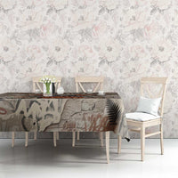 Choice Bro Graffiti Handshake Tablecloth New Zealand Slang Fern Brick Wall and Urban Street Art