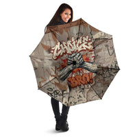 Choice Bro Graffiti Handshake Umbrella New Zealand Slang Fern Brick Wall and Urban Street Art TS04 - Polynesian Pride