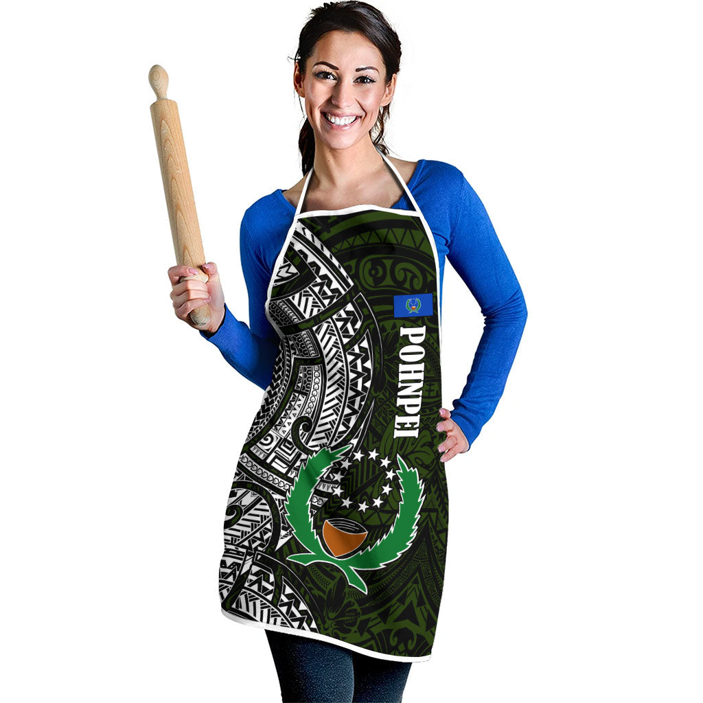 Pohnpei Federated States Of Micronesia Apron Polynesian Tribal Heritage Art With Kaselehlie State Seal