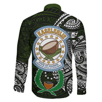 Pohnpei Federated States Of Micronesia Family Matching Mermaid Dress and Hawaiian Shirt Polynesian Tribal Heritage Art With Kaselehlie State Seal