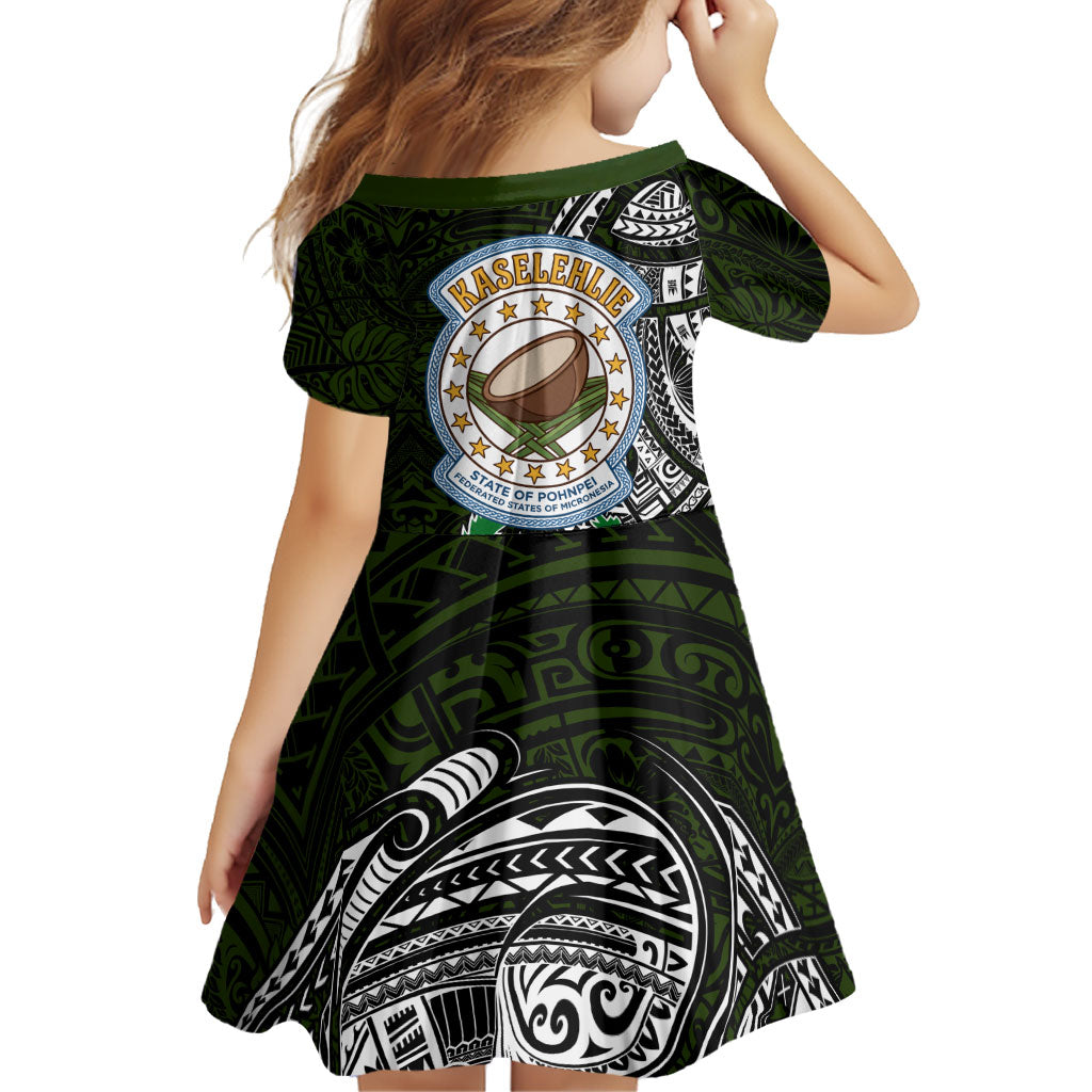 Pohnpei Federated States Of Micronesia Family Matching Puletasi and Hawaiian Shirt Polynesian Tribal Heritage Art With Kaselehlie State Seal