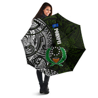 Pohnpei Federated States Of Micronesia Umbrella Polynesian Tribal Heritage Art With Kaselehlie State Seal