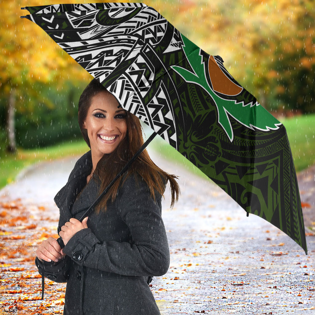 Pohnpei Federated States Of Micronesia Umbrella Polynesian Tribal Heritage Art With Kaselehlie State Seal