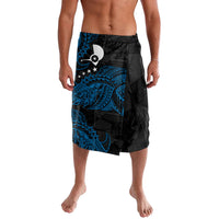 Yap Island Tribal Heritage Lavalava Micronesian Polynesian Tattoo Pattern Blue Black Cultural Art TS04 Black Blue - Polynesian Pride