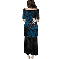 Yap Island Tribal Heritage Puletasi Micronesian Polynesian Tattoo Pattern Blue Black Cultural Art