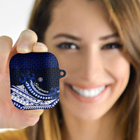 Northern Mariana Islands Saipan AirPods Case Polynesian Tribal Pattern - Commonwealth Seal Art