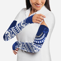 Northern Mariana Islands Saipan Arm Sleeves Polynesian Tribal Pattern - Commonwealth Seal Art