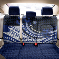 Northern Mariana Islands Saipan Back Car Seat Cover Polynesian Tribal Pattern - Commonwealth Seal Art