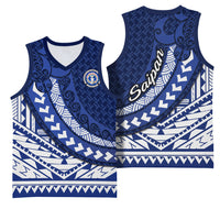 Northern Mariana Islands Saipan Basketball Jersey Polynesian Tribal Pattern - Commonwealth Seal Art