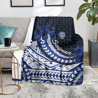 Northern Mariana Islands Saipan Blanket Polynesian Tribal Pattern - Commonwealth Seal Art