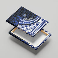 Northern Mariana Islands Saipan Canvas Wall Art Polynesian Tribal Pattern - Commonwealth Seal Art
