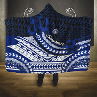 Northern Mariana Islands Saipan Hooded Blanket Polynesian Tribal Pattern - Commonwealth Seal Art