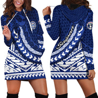 Northern Mariana Islands Saipan Hoodie Dress Polynesian Tribal Pattern - Commonwealth Seal Art