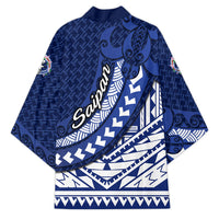 Northern Mariana Islands Saipan Kimono Polynesian Tribal Pattern - Commonwealth Seal Art