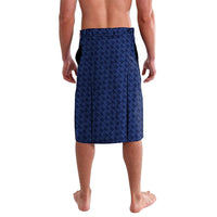 Northern Mariana Islands Saipan Lavalava Polynesian Tribal Pattern - Commonwealth Seal Art