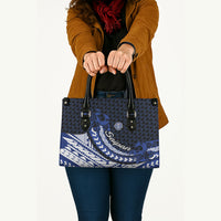 Northern Mariana Islands Saipan Leather Bag Polynesian Tribal Pattern - Commonwealth Seal Art