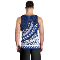 Northern Mariana Islands Saipan Men Tank Top Polynesian Tribal Pattern - Commonwealth Seal Art