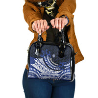 Northern Mariana Islands Saipan Shoulder Handbag Polynesian Tribal Pattern - Commonwealth Seal Art