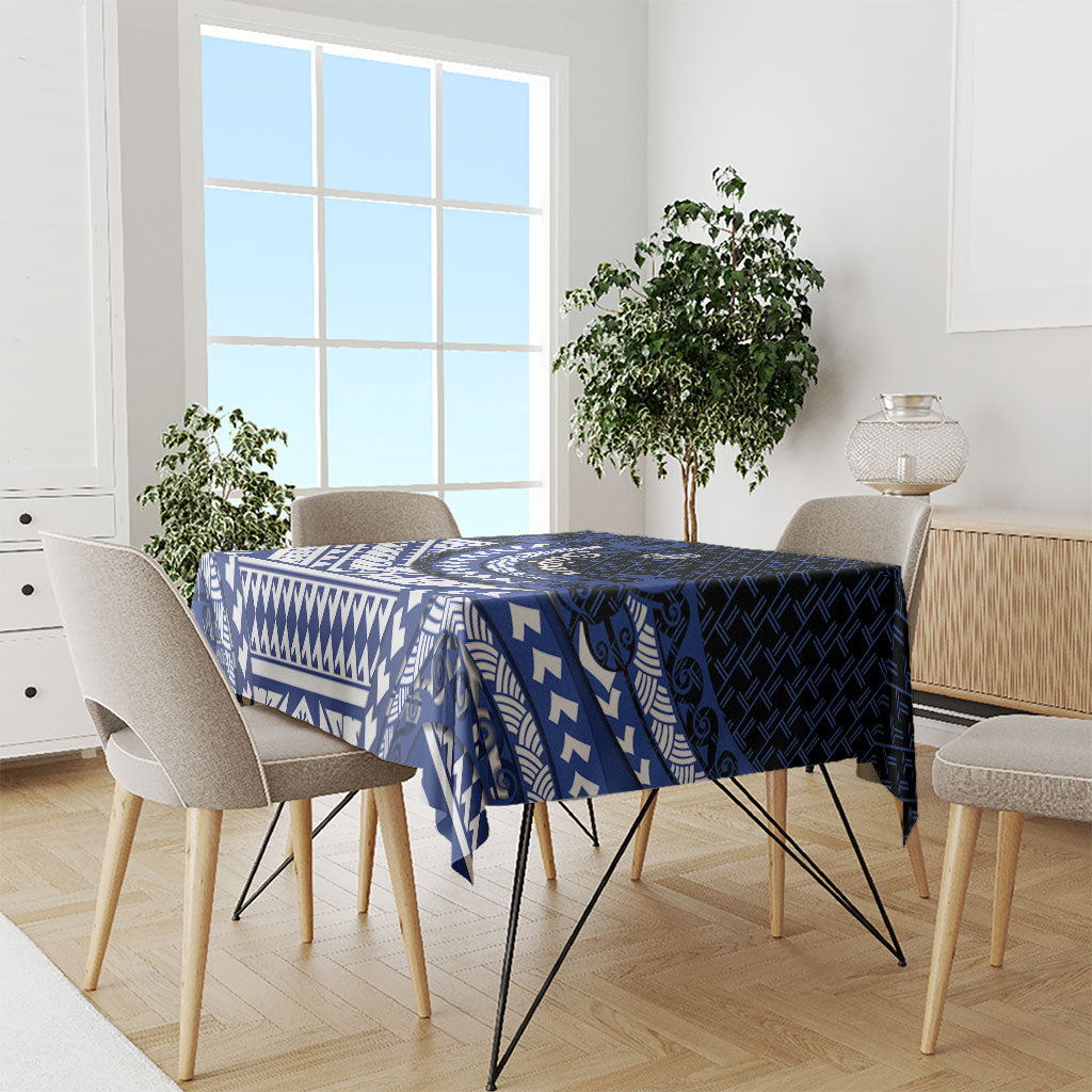 Northern Mariana Islands Saipan Tablecloth Polynesian Tribal Pattern - Commonwealth Seal Art