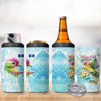 Saipan CMNI 4 in 1 Can Cooler Tumbler Polynesian Northern Mariana Islands Fruit Dove Watercolor