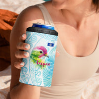 Saipan CMNI 4 in 1 Can Cooler Tumbler Polynesian Northern Mariana Islands Fruit Dove Watercolor