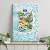 Saipan CMNI Canvas Wall Art Polynesian Northern Mariana Islands Fruit Dove Watercolor