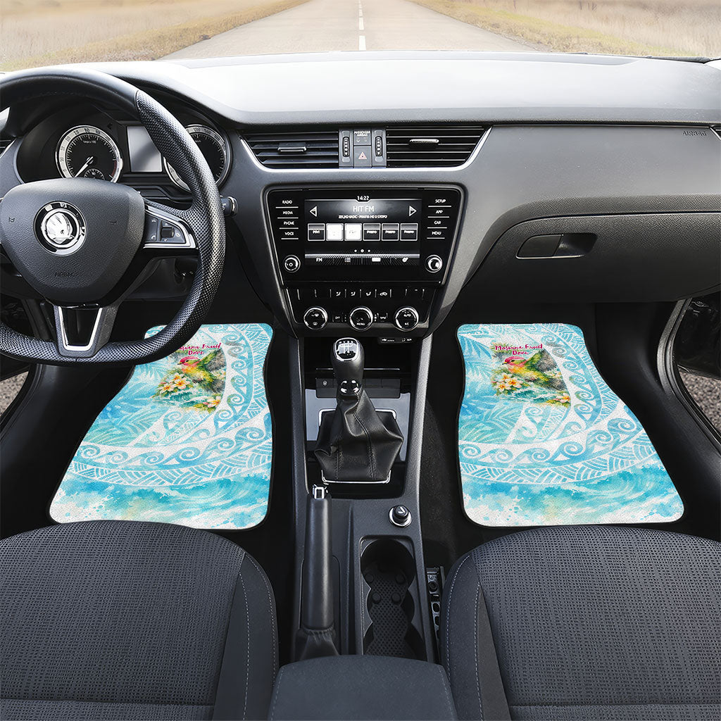 Saipan CMNI Car Mats Polynesian Northern Mariana Islands Fruit Dove Watercolor