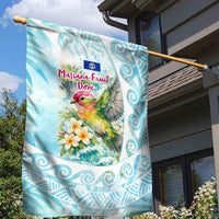 Saipan CMNI Garden Flag Polynesian Northern Mariana Islands Fruit Dove Watercolor
