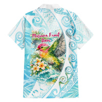 Saipan CMNI Hawaiian Shirt Polynesian Northern Mariana Islands Fruit Dove Watercolor