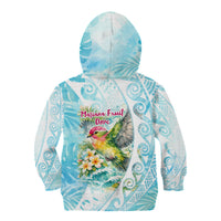 Saipan CMNI Kid Hoodie Polynesian Northern Mariana Islands Fruit Dove Watercolor
