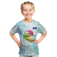 Saipan CMNI Kid T Shirt Polynesian Northern Mariana Islands Fruit Dove Watercolor