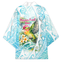 Saipan CMNI Kimono Polynesian Northern Mariana Islands Fruit Dove Watercolor