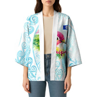 Saipan CMNI Kimono Polynesian Northern Mariana Islands Fruit Dove Watercolor