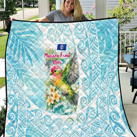 Saipan CMNI Quilt Polynesian Northern Mariana Islands Fruit Dove Watercolor