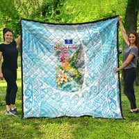 Saipan CMNI Quilt Polynesian Northern Mariana Islands Fruit Dove Watercolor