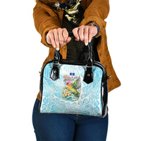 Saipan CMNI Shoulder Handbag Polynesian Northern Mariana Islands Fruit Dove Watercolor