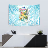 Saipan CMNI Tapestry Polynesian Northern Mariana Islands Fruit Dove Watercolor