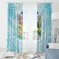 Saipan CMNI Window Curtain Polynesian Northern Mariana Islands Fruit Dove Watercolor
